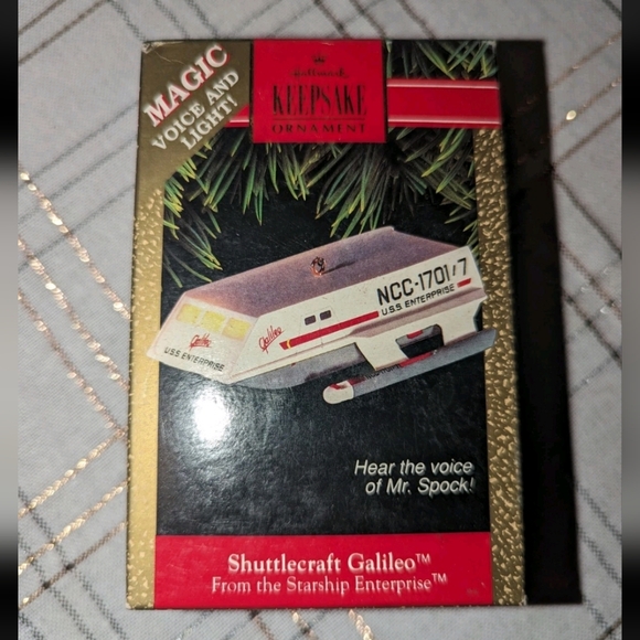 Hallmark Other - Hallmark Keepsake Star Trek Shuttlecraft Galileo Mr. Spock Voice Ornament 92 NIB